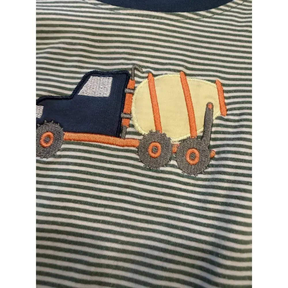 Ishtex Boys Long Sleeve Truck Appliqué Tee 3T